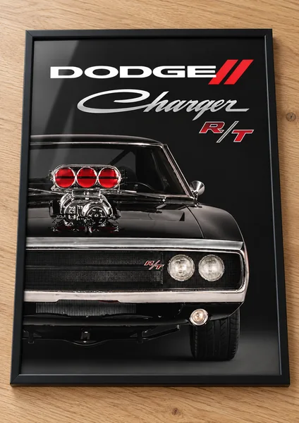Présentation encadrée de l’affiche Dodge Charger R/T, collection Fast & Furious